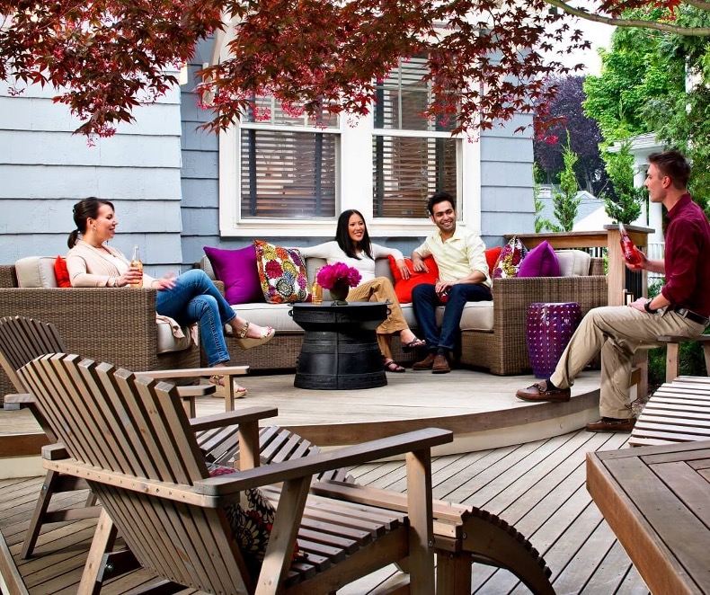 deck for outdoor living enjoyment